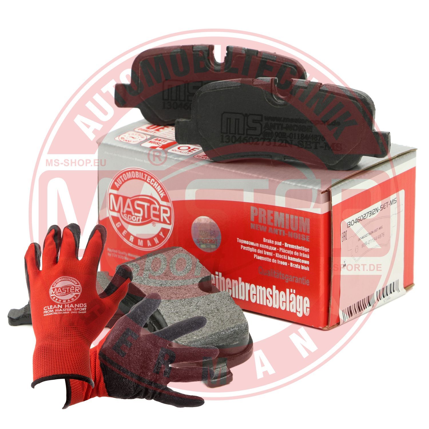 Zestaw klocków hamulcowych, hamulce tarczowe MASTER-SPORT GERMANY 13046027312N-SET-MSP
