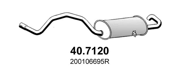 Tłumik końcowy ASSO 40.7120