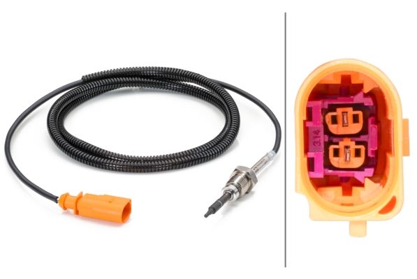 Senzor, temperatura gaze evacuare HELLA 6PT 014 494-251