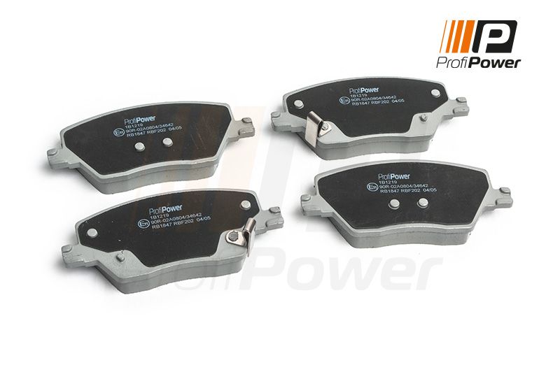 Levně Sada brzdových destiček, kotoučová brzda ProfiPower 1B1219