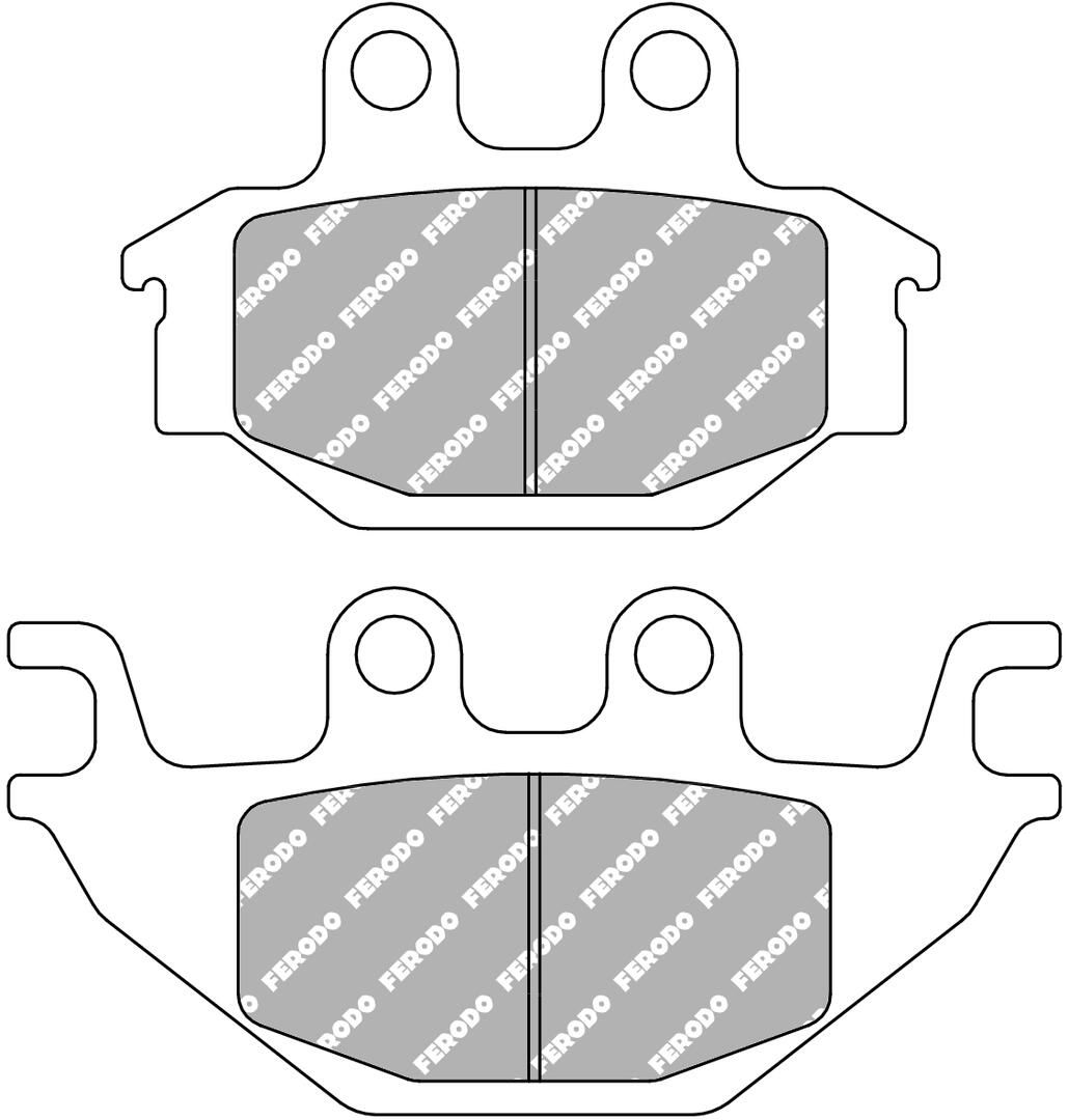 set placute frana,frana disc FERODO RACING FDB2184P
