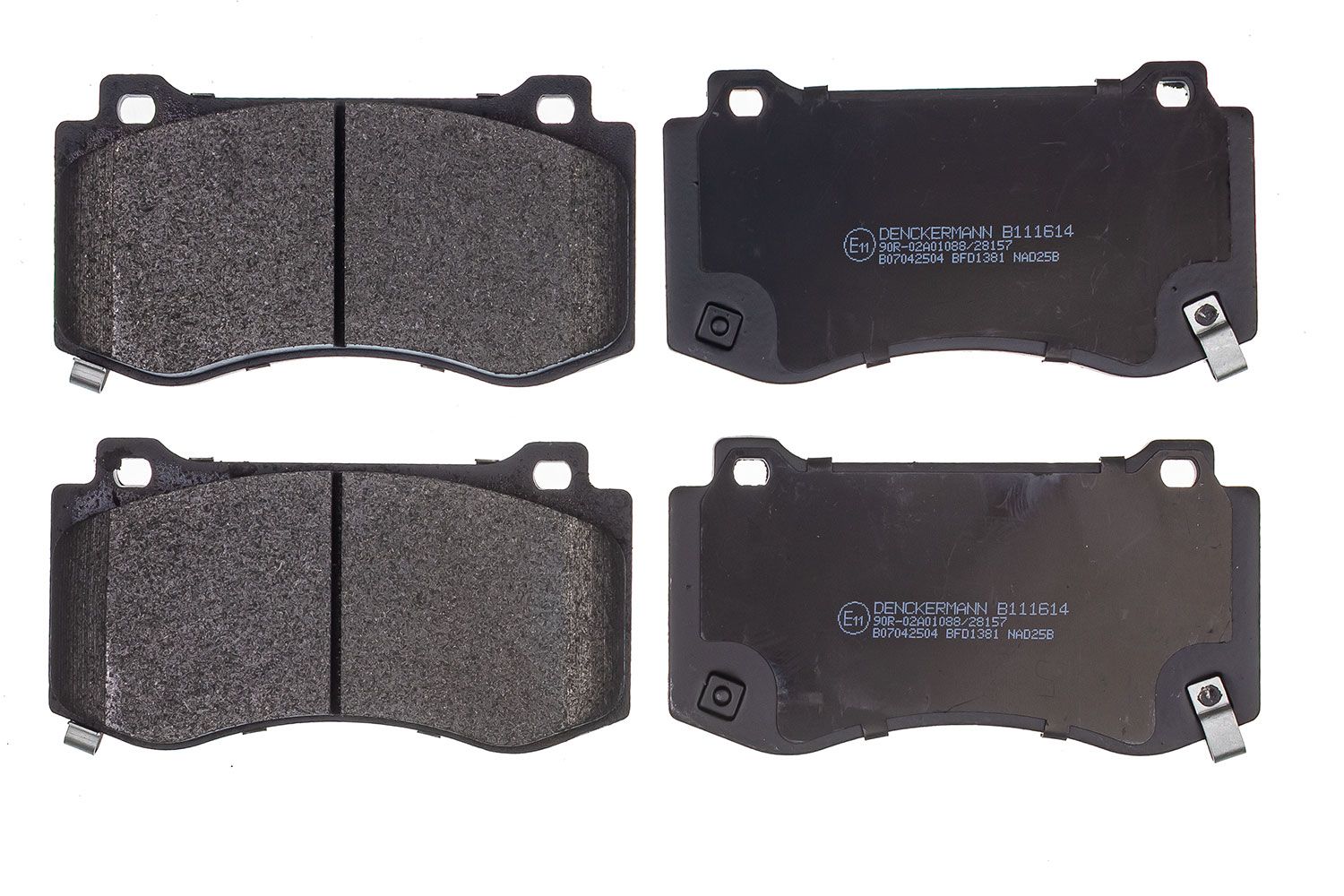 set placute frana,frana disc DENCKERMANN B111614