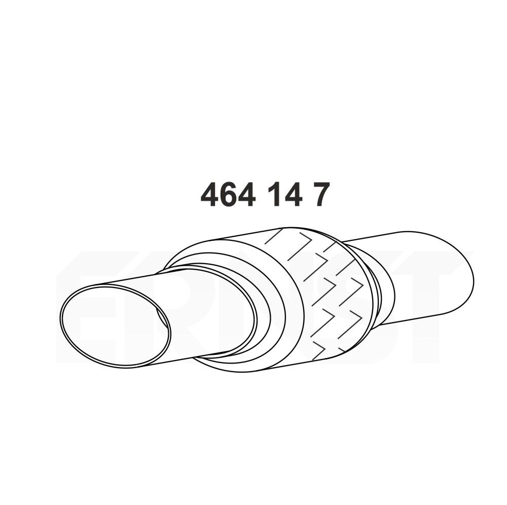 Teava flexibila, esapament ERNST 464147