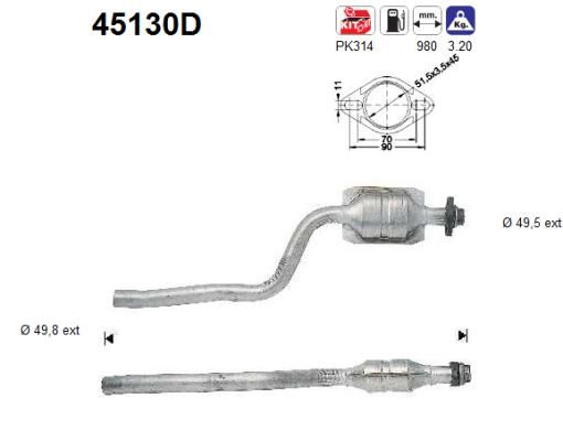 Katalizator AS 45130D