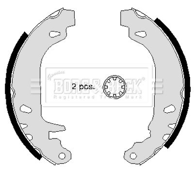 Zestaw szczęk hamulcowych BORG & BECK BBS6227