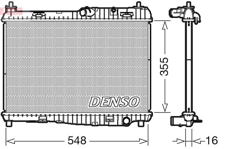 Radiator, racire motor DENSO DRM10043