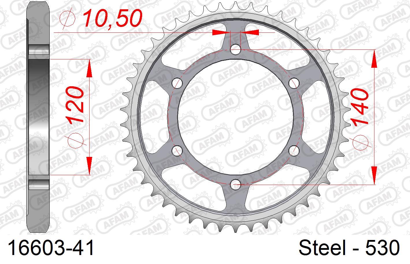 Roata dintata AFAM 16603-41