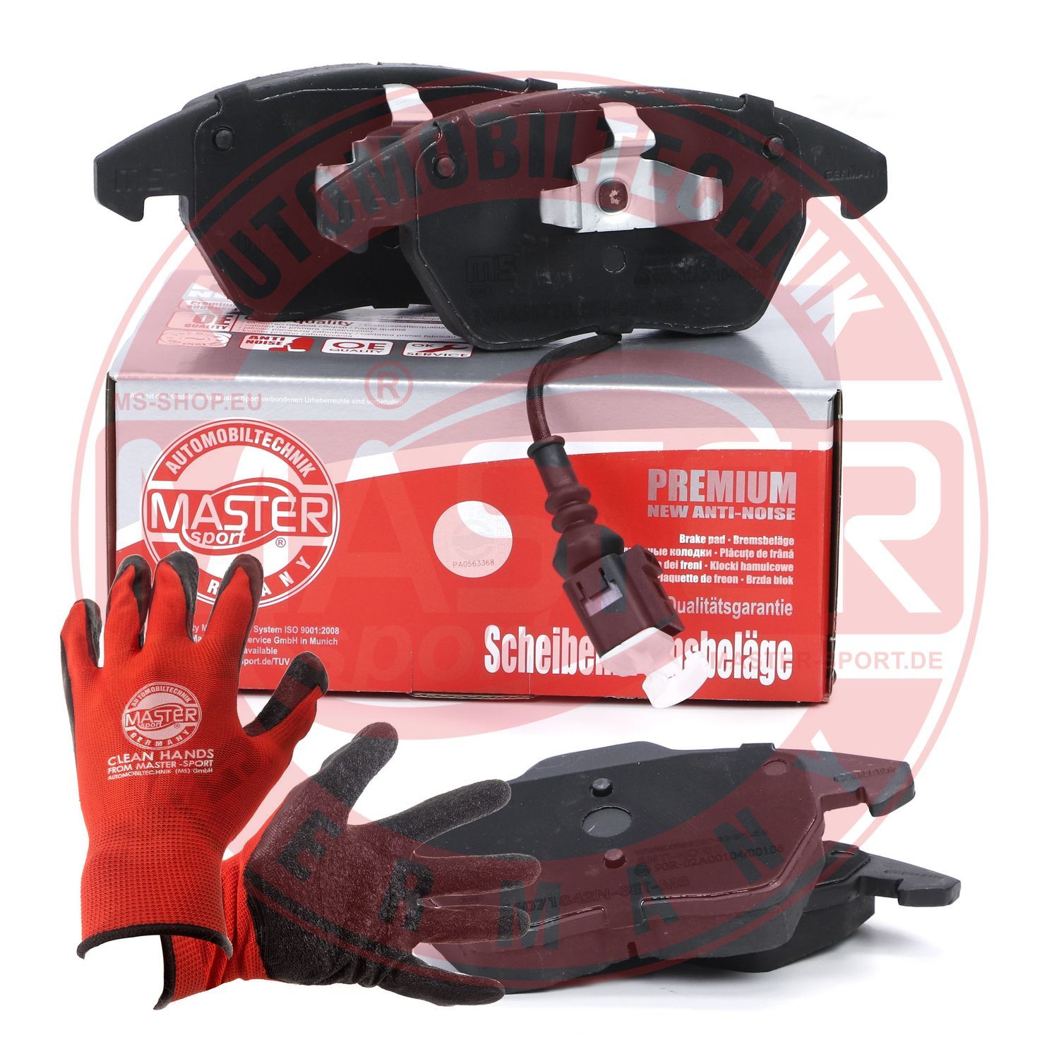 Zestaw klocków hamulcowych, hamulce tarczowe MASTER-SPORT GERMANY 13046071842N-SET-MSP