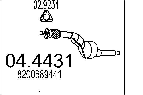 Katalizator MTS 8200689441