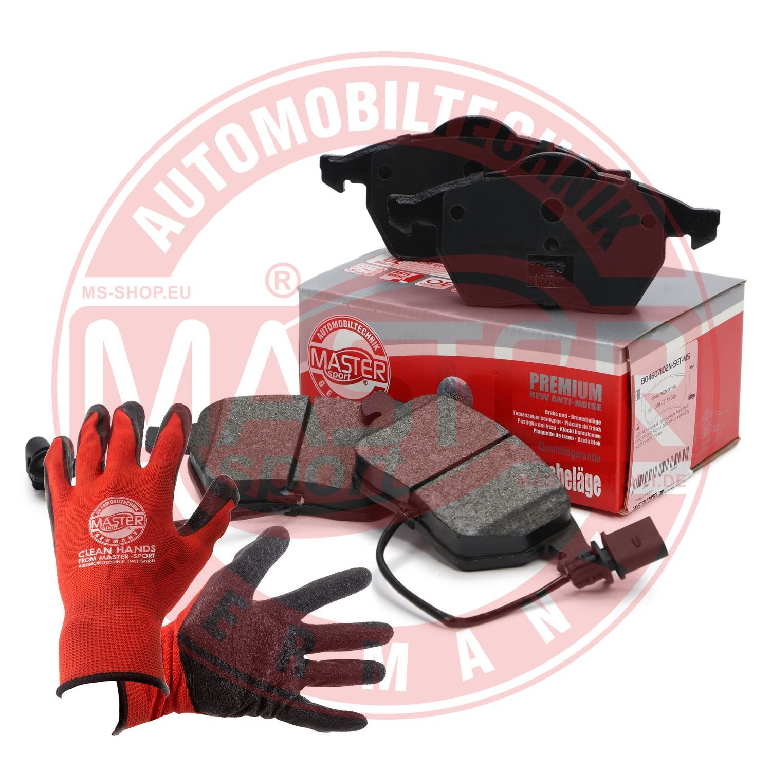 Zestaw klocków hamulcowych, hamulce tarczowe MASTER-SPORT GERMANY 13046071102N-SET-MSP