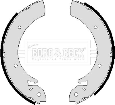 Zestaw szczęk hamulcowych BORG & BECK BBS6055