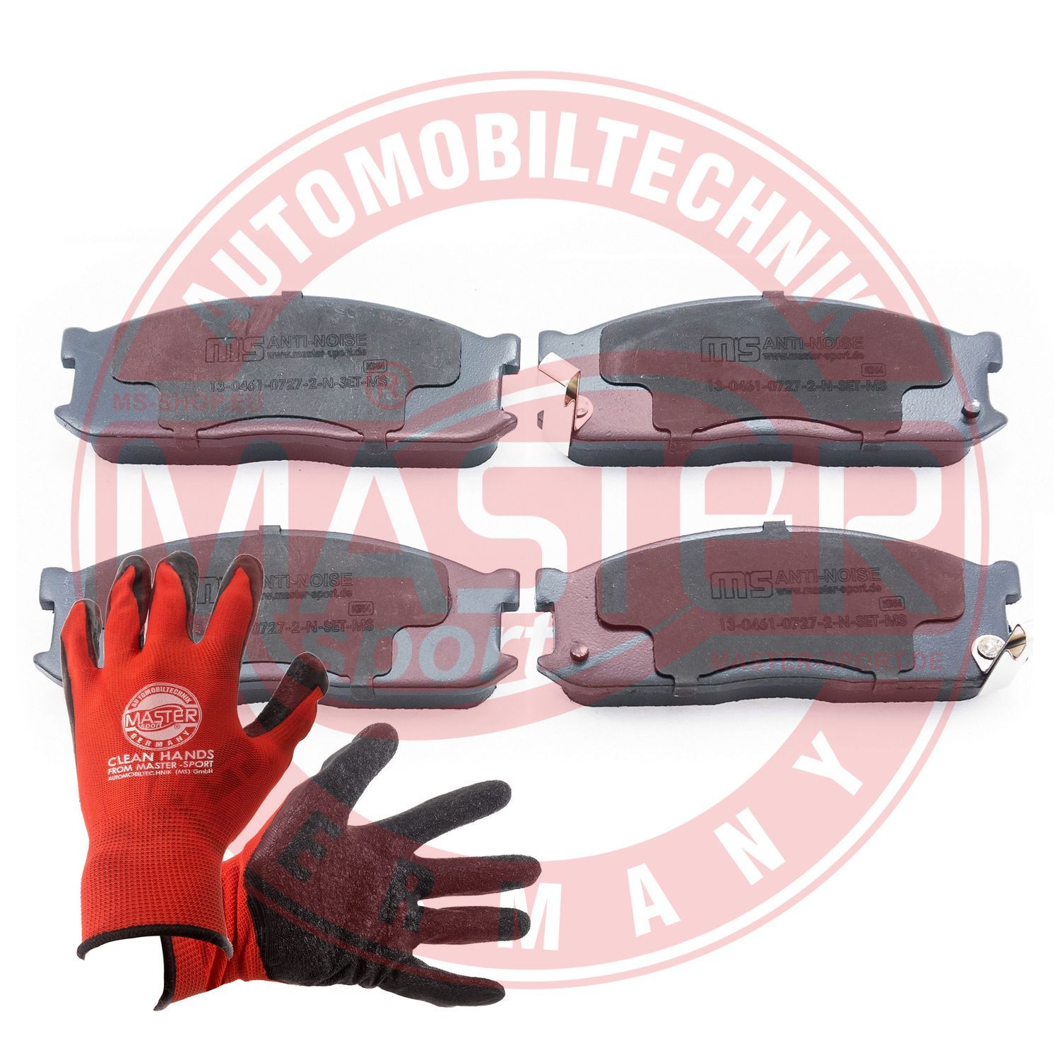Zestaw klocków hamulcowych, hamulce tarczowe MASTER-SPORT GERMANY 13046107272N-SET-MSP