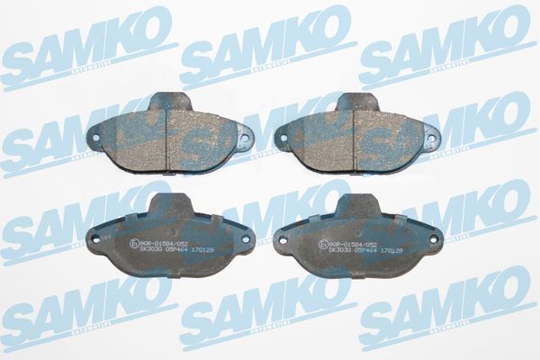 Levně Sada brzdových destiček, kotoučová brzda SAMKO 5SP464