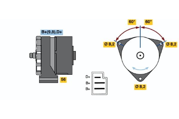 Alternator BOSCH 0 120 489 506