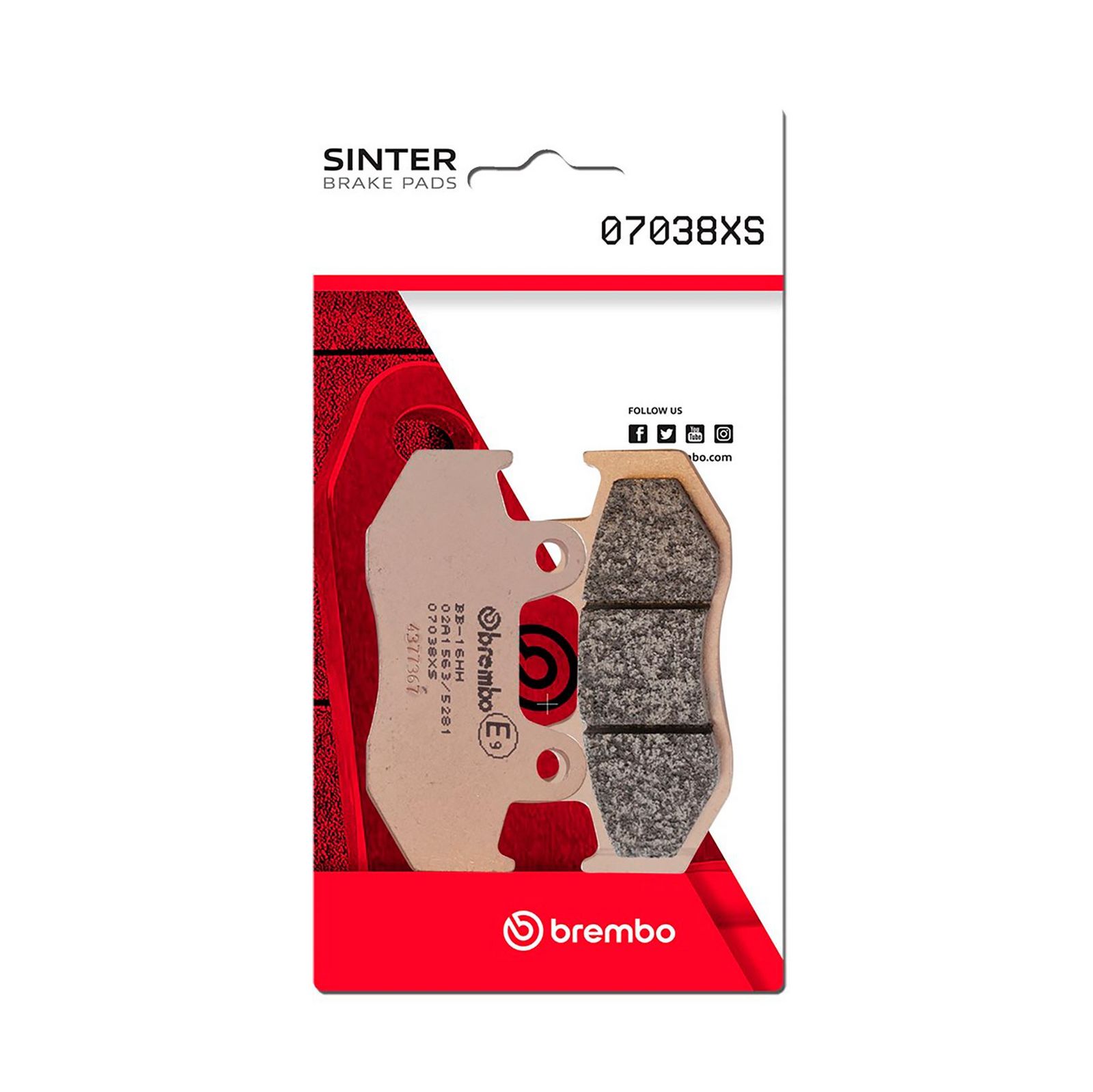 set placute frana,frana disc BREMBO PRIME - Sinter - XS 07038XS