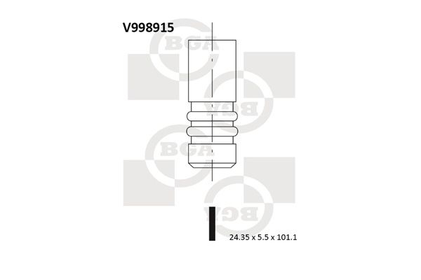 Zawór wydechowy BGA V998915