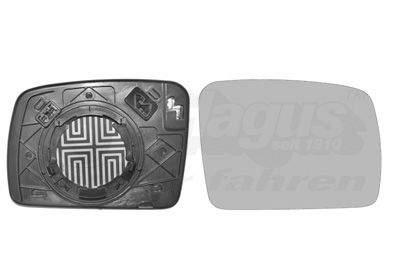 Sklo do zrcátka, vnější zrcátko VAN WEZEL 0255838