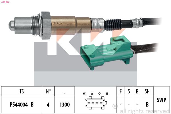 Sonda lambda KW 498 222