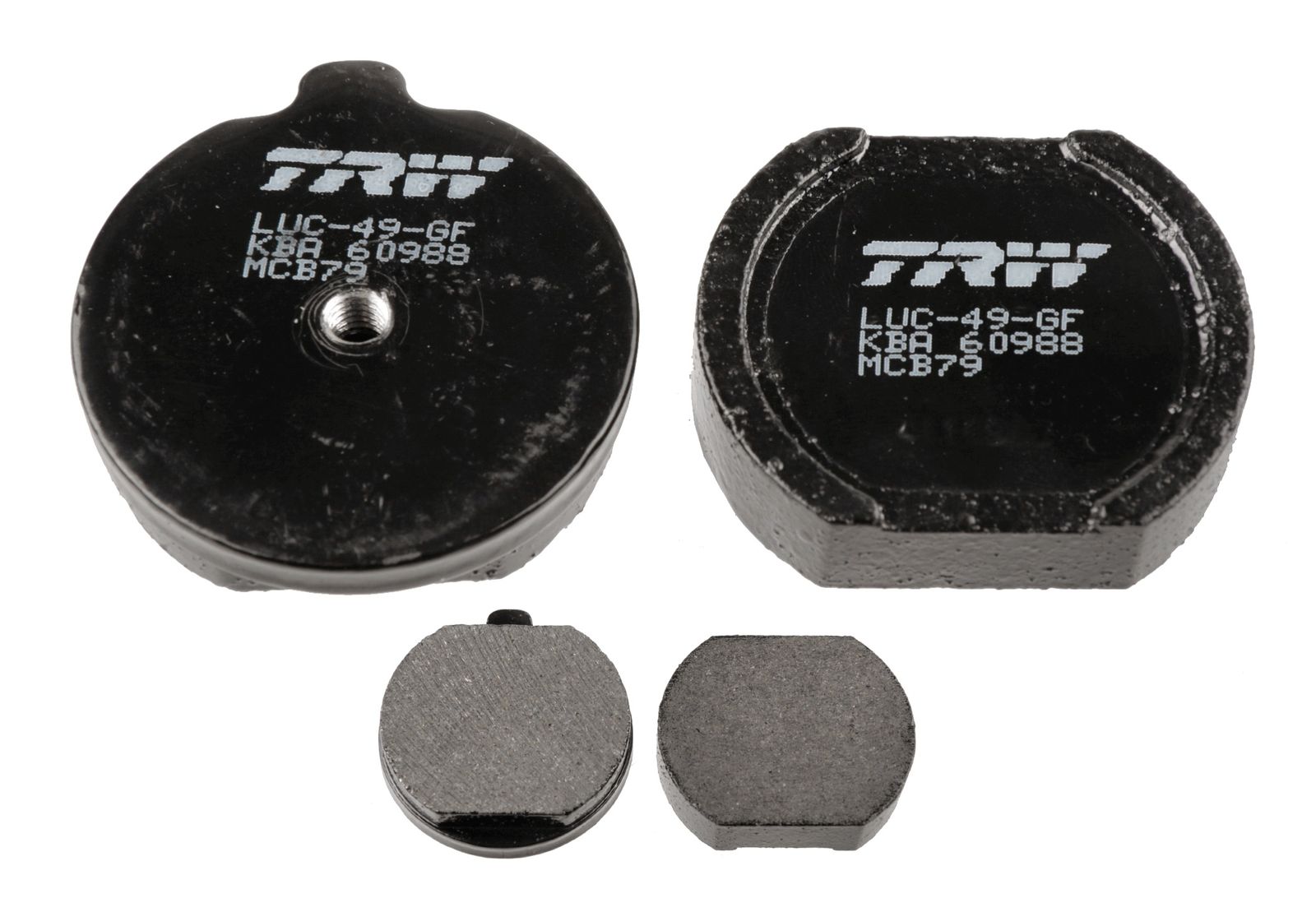 set placute frana,frana disc TRW MCB79