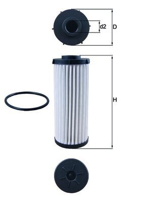 Hydraulický filtr, automatická převodovka KNECHT HX 139D