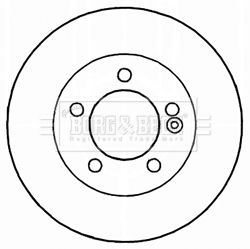 Tarcza hamulcowa BORG & BECK BBD5165