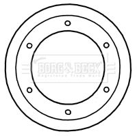 Tarcza hamulcowa BORG & BECK BBD5921S