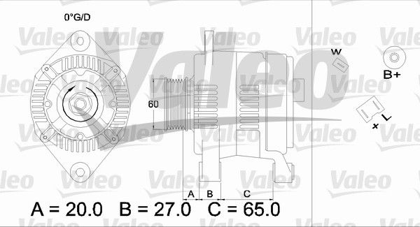 Alternator VALEO 436382