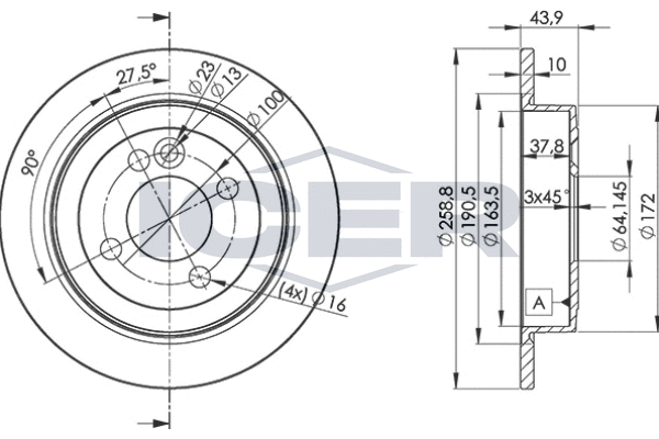 Tarcza hamulcowa ICER 78BD8571-2