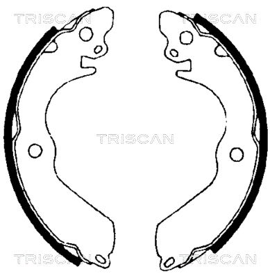 Zestaw szczęk hamulcowych TRISCAN 8100 42533