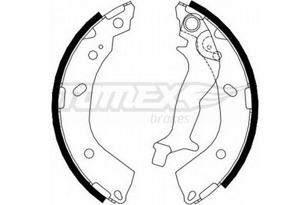 Levně Sada brzdových čelistí TOMEX Brakes 23-10