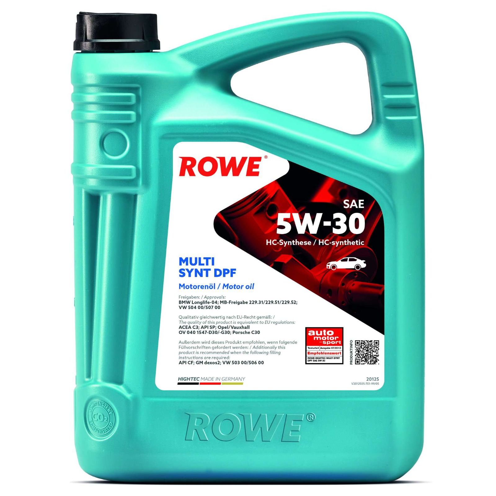 ulei de motor ROWE HIGHTEC MULTI SYNT DPF SAE 5W-30 20125-0040-99