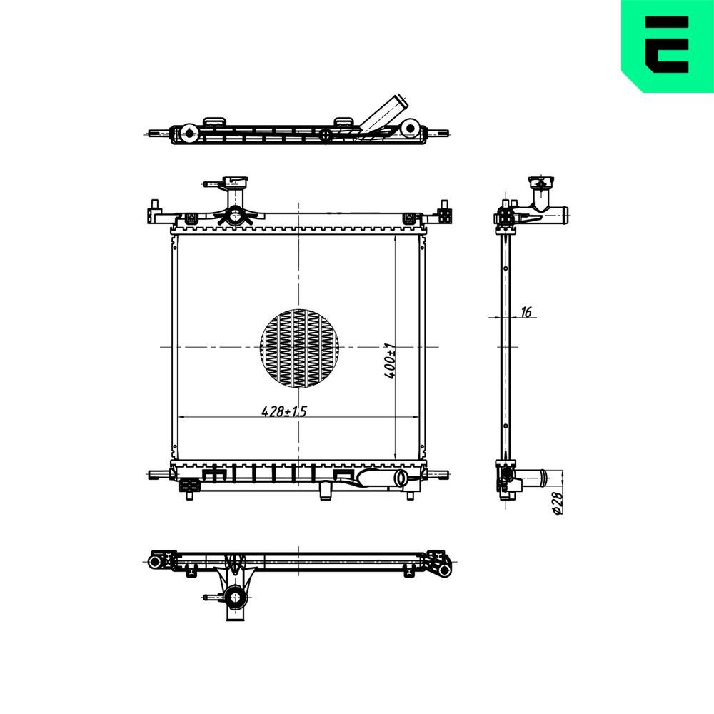 Radiator, racire motor ERA 673331