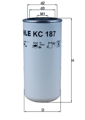 Palivový filtr KNECHT KC 187