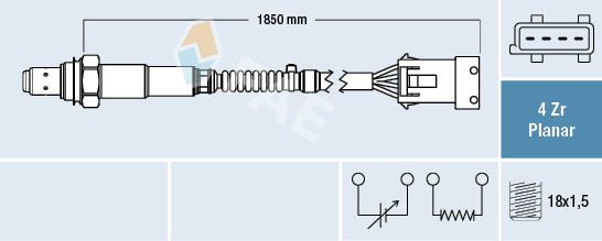 Sonda lambda FAE 77412