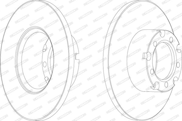 Tarcza hamulcowa FERODO FCR117A