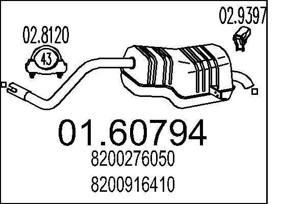 Tłumik końcowy MTS 01.60794