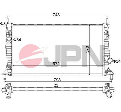E-shop Chladič motora JPN 60C9071-JPN