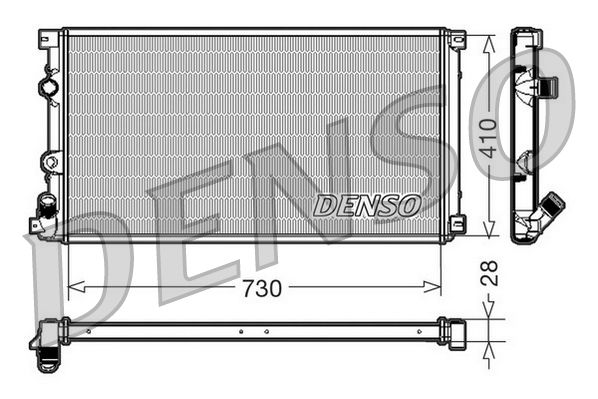Chłodnica, układ chłodzenia silnika DENSO DRM23090