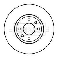 Tarcza hamulcowa BORG & BECK BBD4133