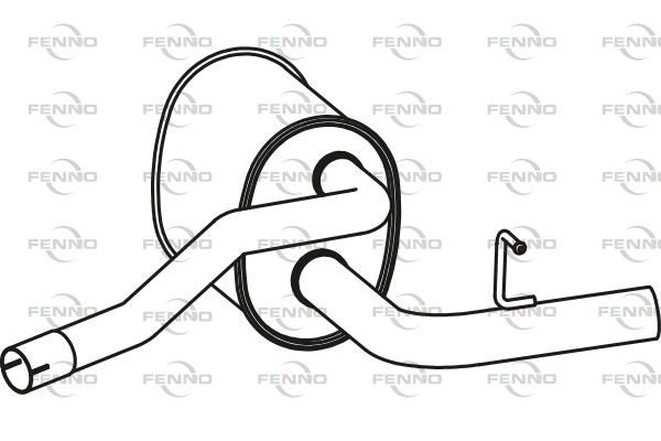 Tłumik środkowy FENNO P23073