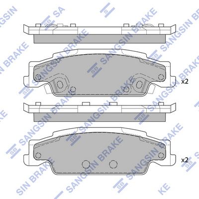 set placute frana,frana disc HI-Q SP2249