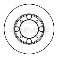 Tarcza hamulcowa BORG & BECK BBD5156