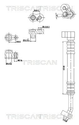 conducta presiune variabila,aer conditionat TRISCAN 9010 11004