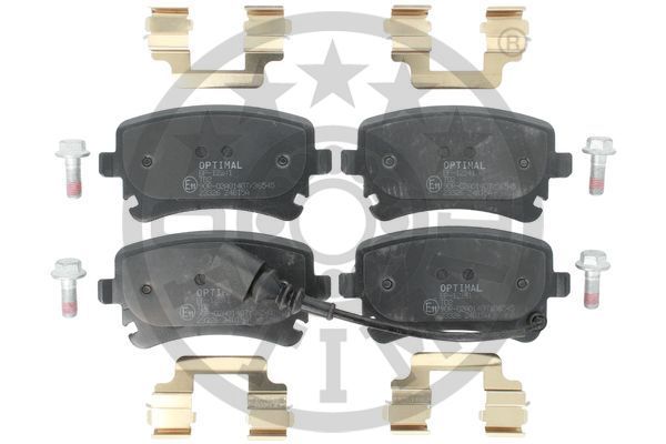 Zestaw klocków hamulcowych, hamulce tarczowe OPTIMAL BP-12241