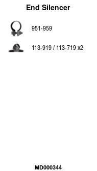 Tłumik końcowy FA1 MD000344