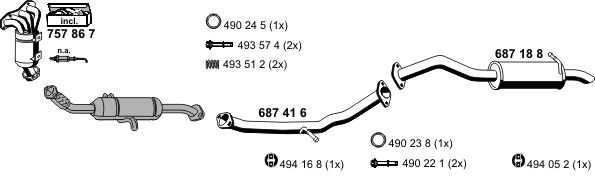 Układ wydechowy ERNST 180124
