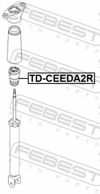 Levně Zarážka, odpružení FEBEST KD-CEEDA2R