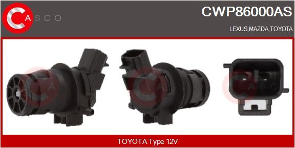 Vodní čerpadlo ostřikovače, čistění skel CASCO CWP86000AS