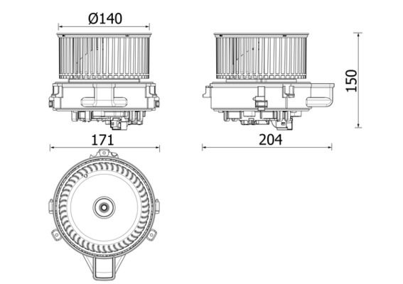 Вентилятор салона