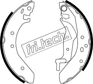 Zestaw szczęk hamulcowych FRI.TECH. 1007.017
